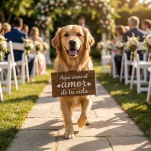 Letrero entrada boda