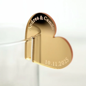 Marcador de copas para matrimonio